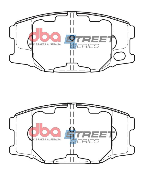 DBA Street Series Brake Pad Set Front DB2435SS