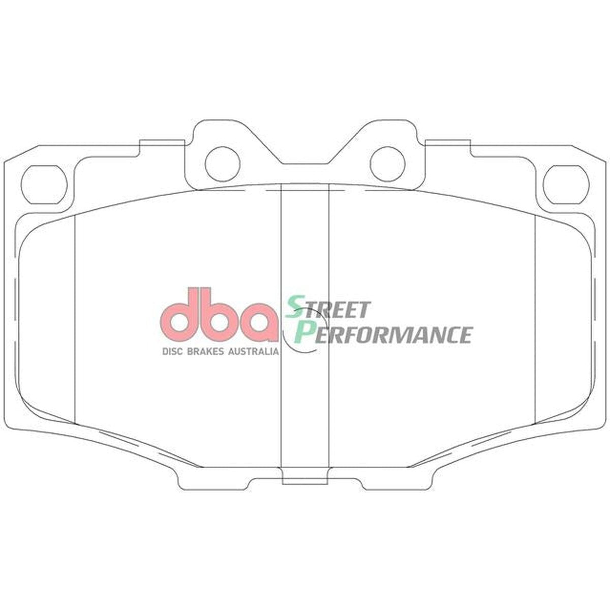 DBA Street Performance Brake Pad Set Front DB288SP
