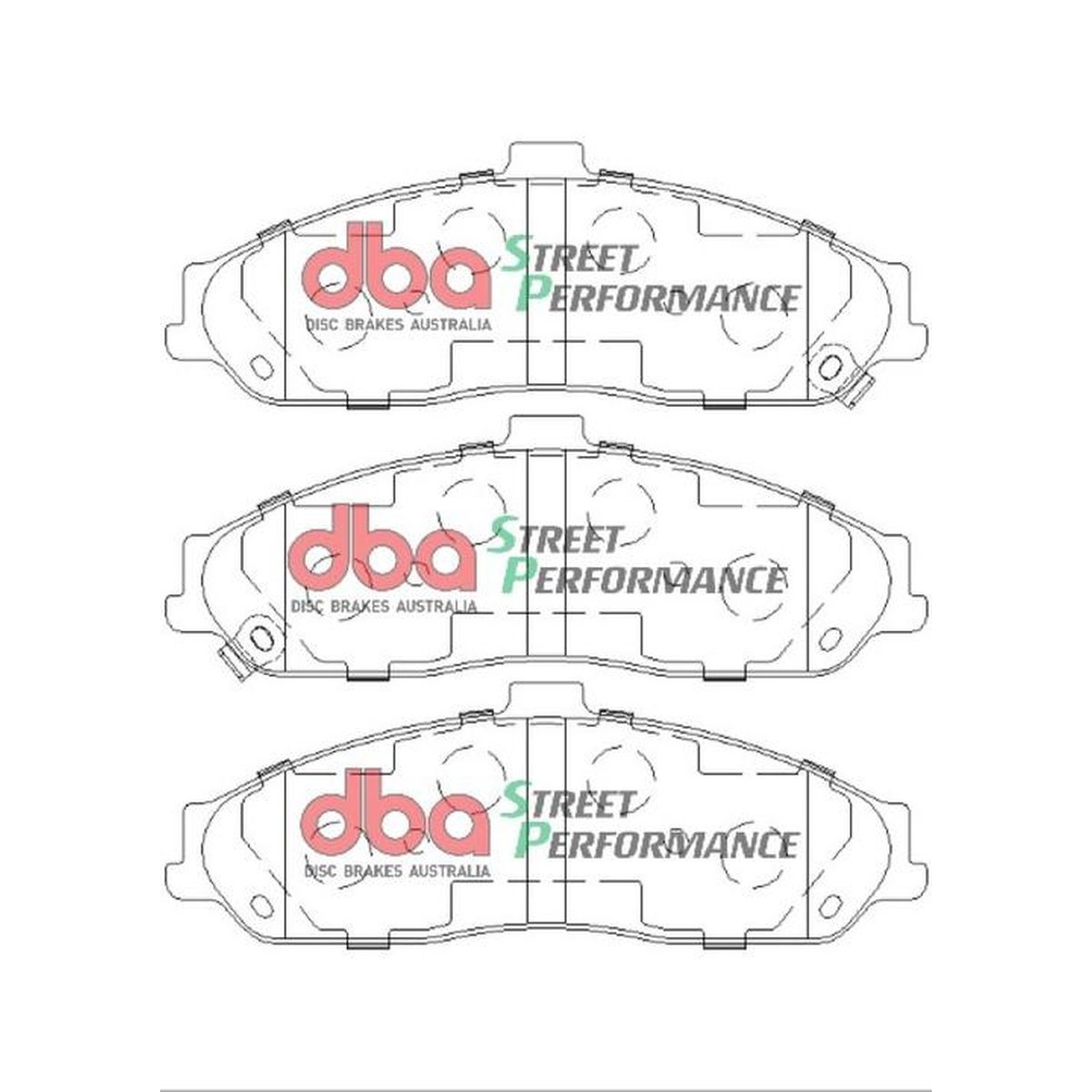 DBA Street Performance Brake Pad Set Front DB7599SP