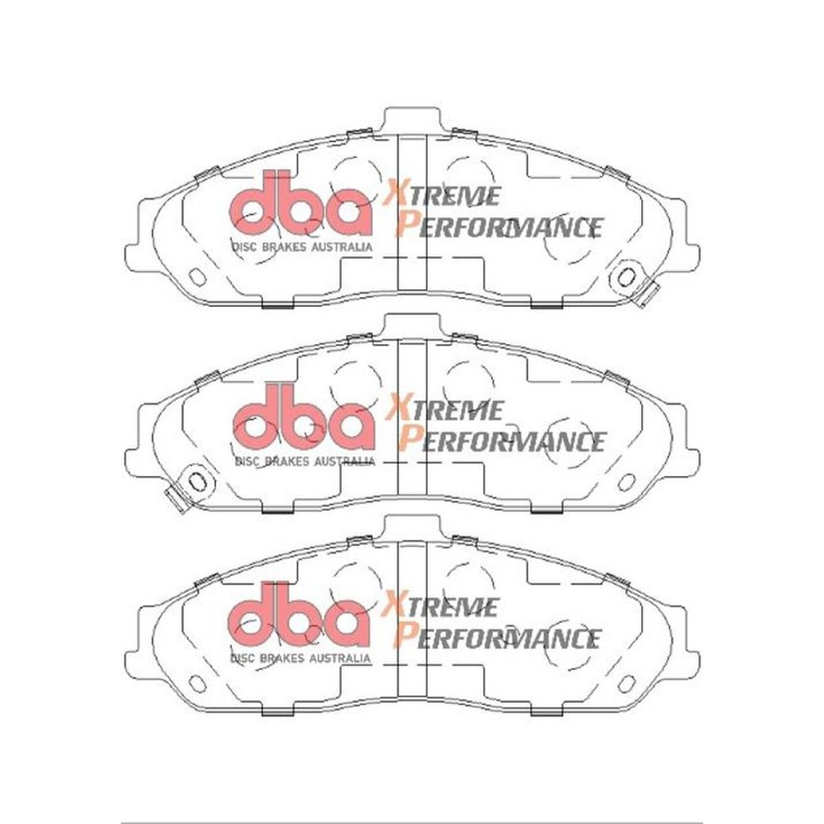 DBA Xtreme Performance Brake Pad Set Front DB7599XP