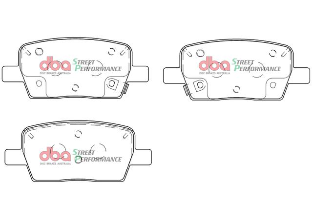 DBA Street Performance Brake Pad Set Rear DB9105SP