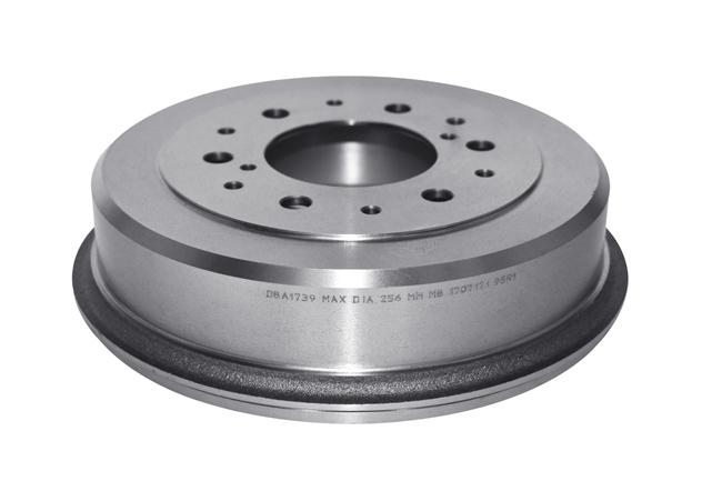 DBA Brake Drum Pair 254mm Rear DBA1739