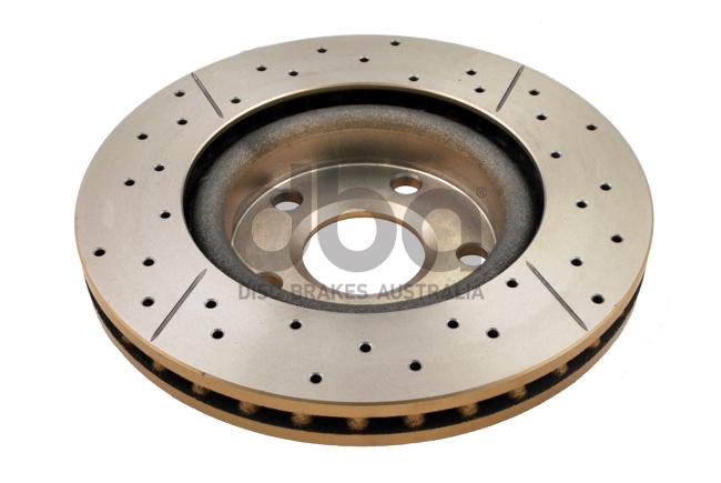 DBA X-Gold Brake Rotor Pair 298mm Front DBA2026X