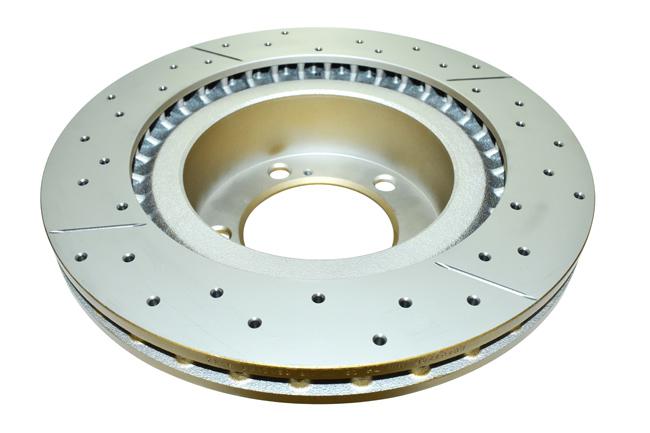 DBA X-Gold Brake Rotor Pair 353mm Front DBA2724X