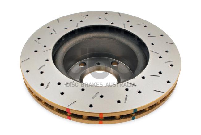 DBA HD 4000 Drilled Slotted Brake Rotor Single 296mm Front DBA4040XS