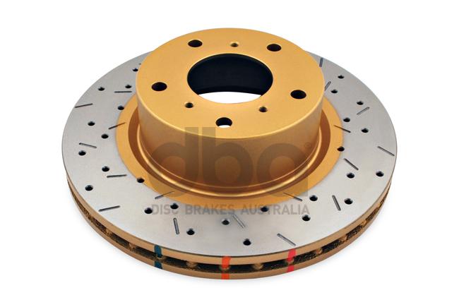 DBA HD 4000 Drilled Slotted Brake Rotor Single 296mm Front DBA4040XS