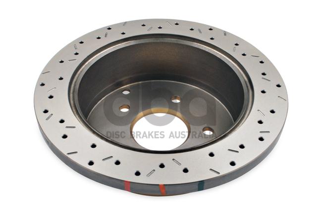 DBA HD 4000 Drilled Slotted Brake Rotor Single 286mm Rear DBA4041XS