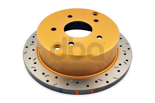 DBA HD 4000 Drilled Slotted Brake Rotor Single 286mm Rear DBA4041XS