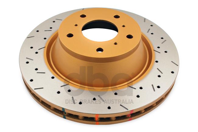 DBA HD 4000 Drilled Slotted Brake Rotor Pair 330mm Front DBA4048XS