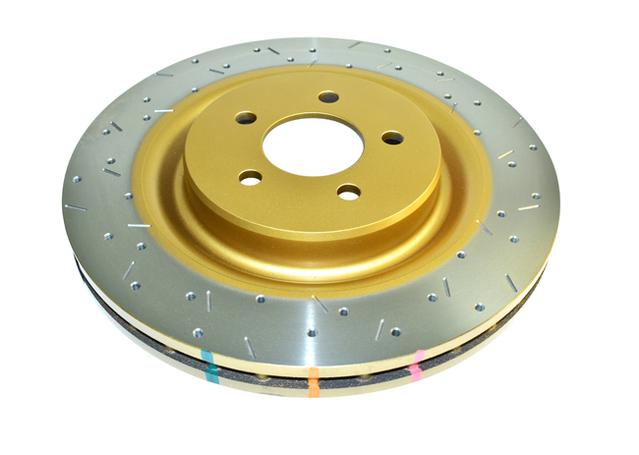 DBA HD 4000 Drilled Slotted Brake Rotor Pair 355mm Front DBA42102XS