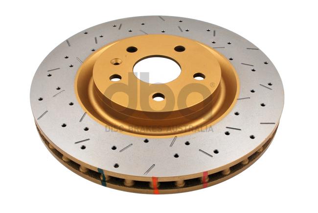 DBA HD 4000 Drilled Slotted Brake Rotor Pair 355mm Front DBA42604XS