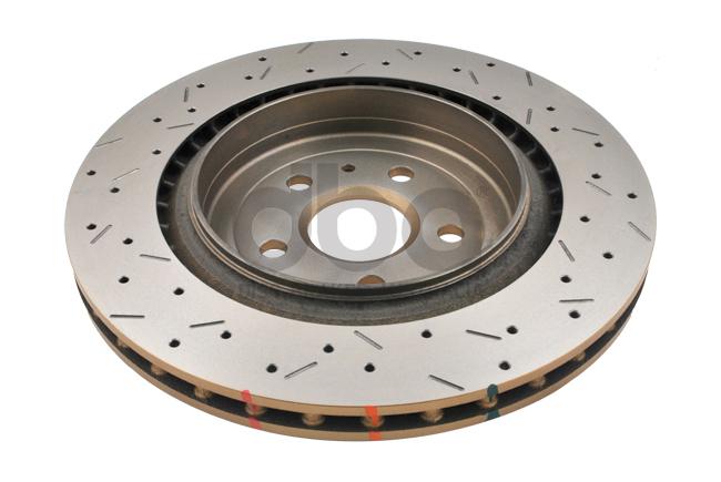 DBA HD 4000 Drilled Slotted Brake Rotor Pair 365mm Rear DBA42605XS