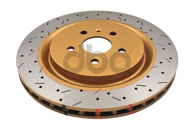 DBA HD 4000 Drilled Slotted Brake Rotor Pair 365mm Rear DBA42605XS