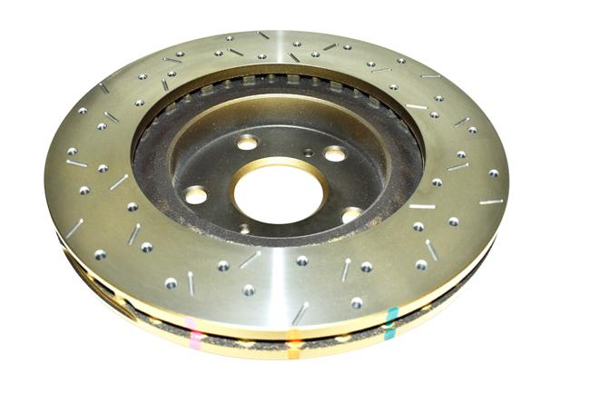DBA HD 4000 Drilled Slotted Brake Rotor Pair 296mm Front DBA42709XS