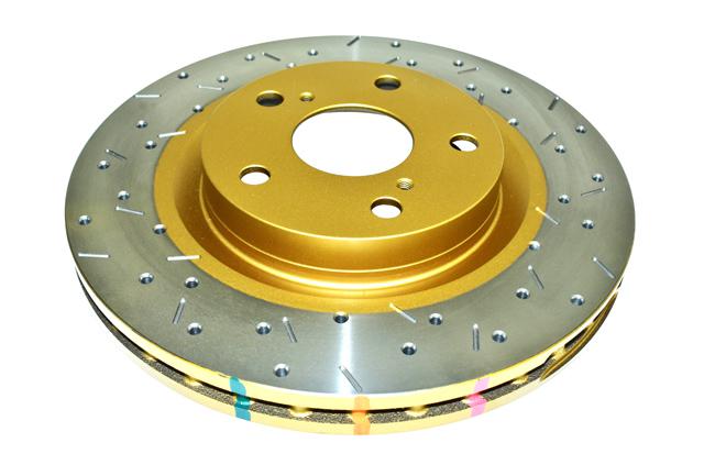 DBA HD 4000 Drilled Slotted Brake Rotor Pair 296mm Front DBA42709XS