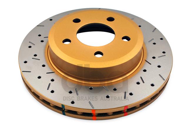 DBA HD 4000 Drilled Slotted Brake Rotor Pair 298mm Front DBA4504XS