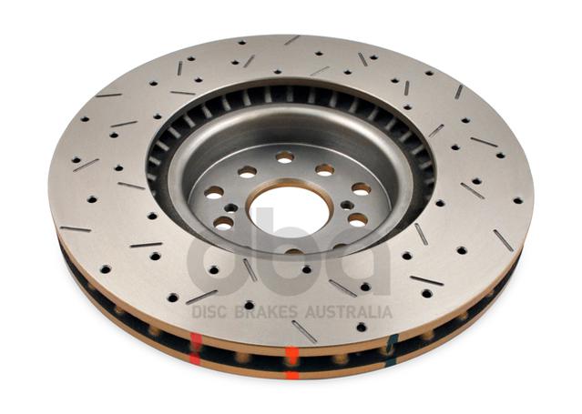DBA HD 4000 Drilled Slotted Brake Rotor Single 326mm Front DBA4654XS-10