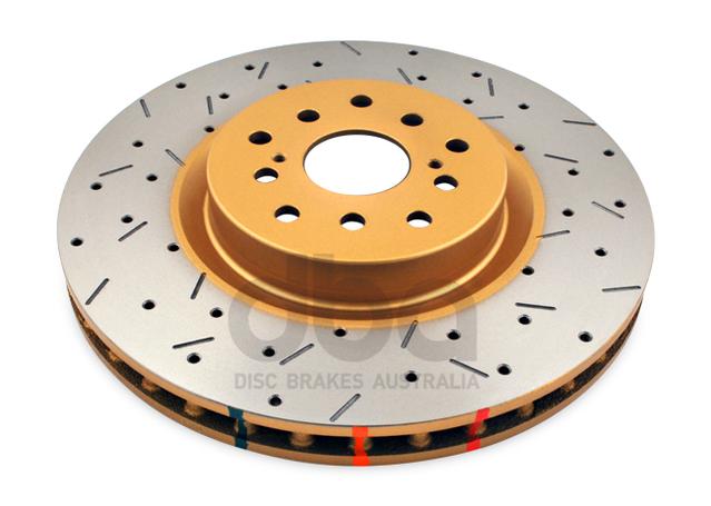 DBA HD 4000 Drilled Slotted Brake Rotor Single 326mm Front DBA4654XS-10