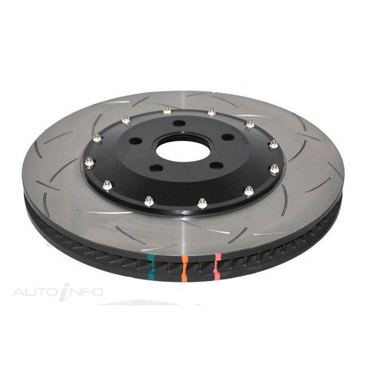 DBA T3 5000 Slotted 2Pc Brake Rotor 390mm LH DBA52068BLKLS