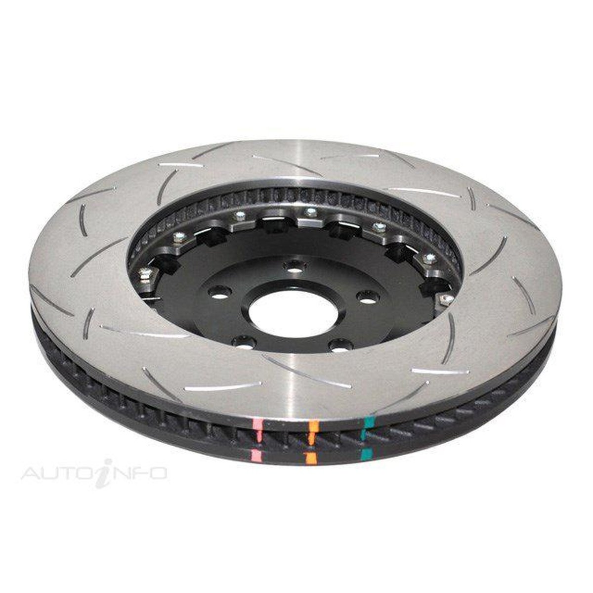 DBA T3 5000 Slotted 2Pc Brake Rotor 390mm LH DBA52068BLKLS