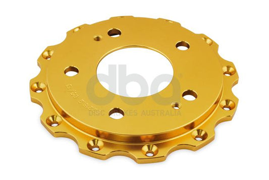 DBA T3 5000 Aluminium Hat Gold Brake Rotor Front DBA52218.2GLD