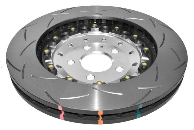 DBA T3 5000 Slotted 2Pc Brake Rotor Pair 365mm Front DBA52834SLVS
