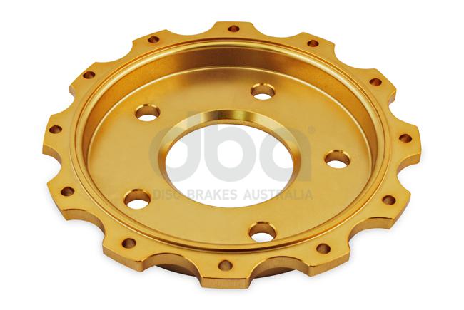 DBA T3 5000 Aluminium Hat Gold Brake Rotor Front DBA5928.2GLD