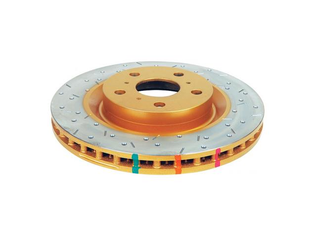 DBA HD 4000 Drilled Slotted Brake Rotor Single Front DBA4845XS
