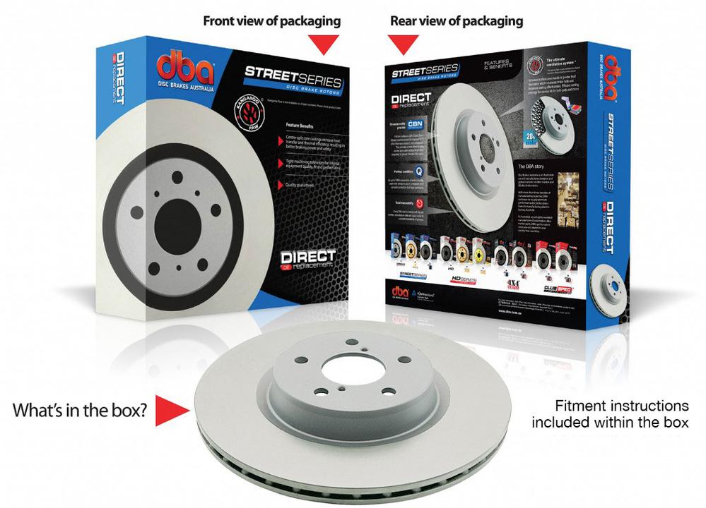 DBA Standard Brake Rotor Single 325mm Rear DBA2091