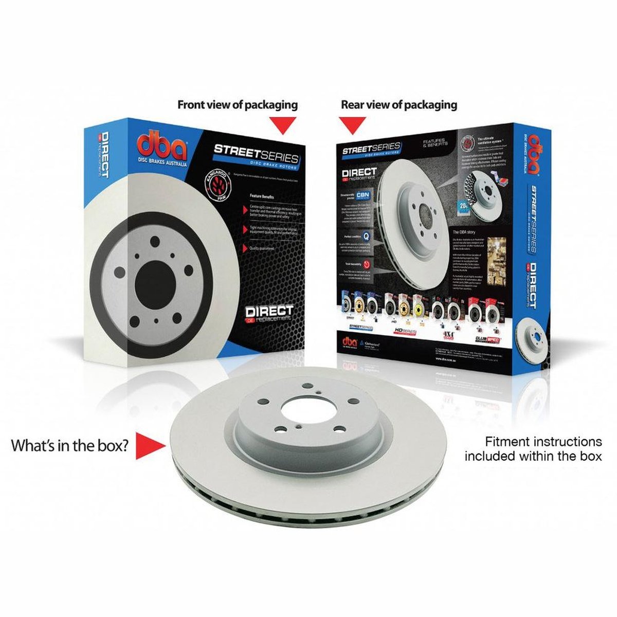 DBA Standard Brake Rotor Single 284mm Front DBA356