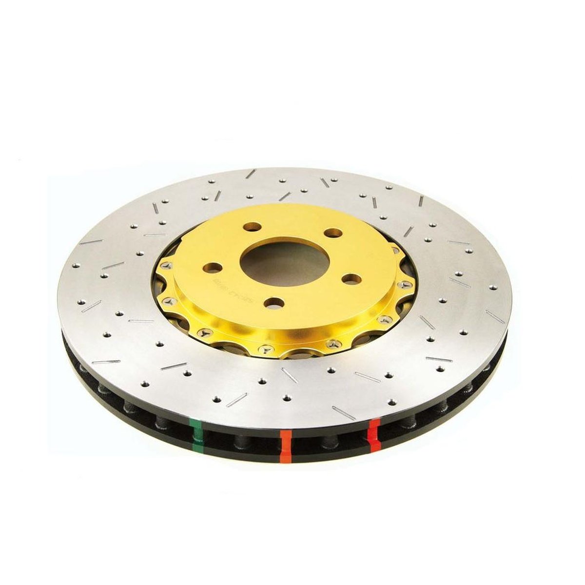 DBA T3 5000 Slotted 2Pc Brake Rotor 390mm LH DBA52068BLKLXD