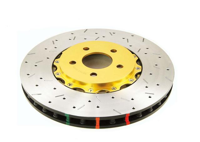 DBA HD 5000 Drilled Slotted 2Pc Brake Rotor Single Front DBA5418GLDXS