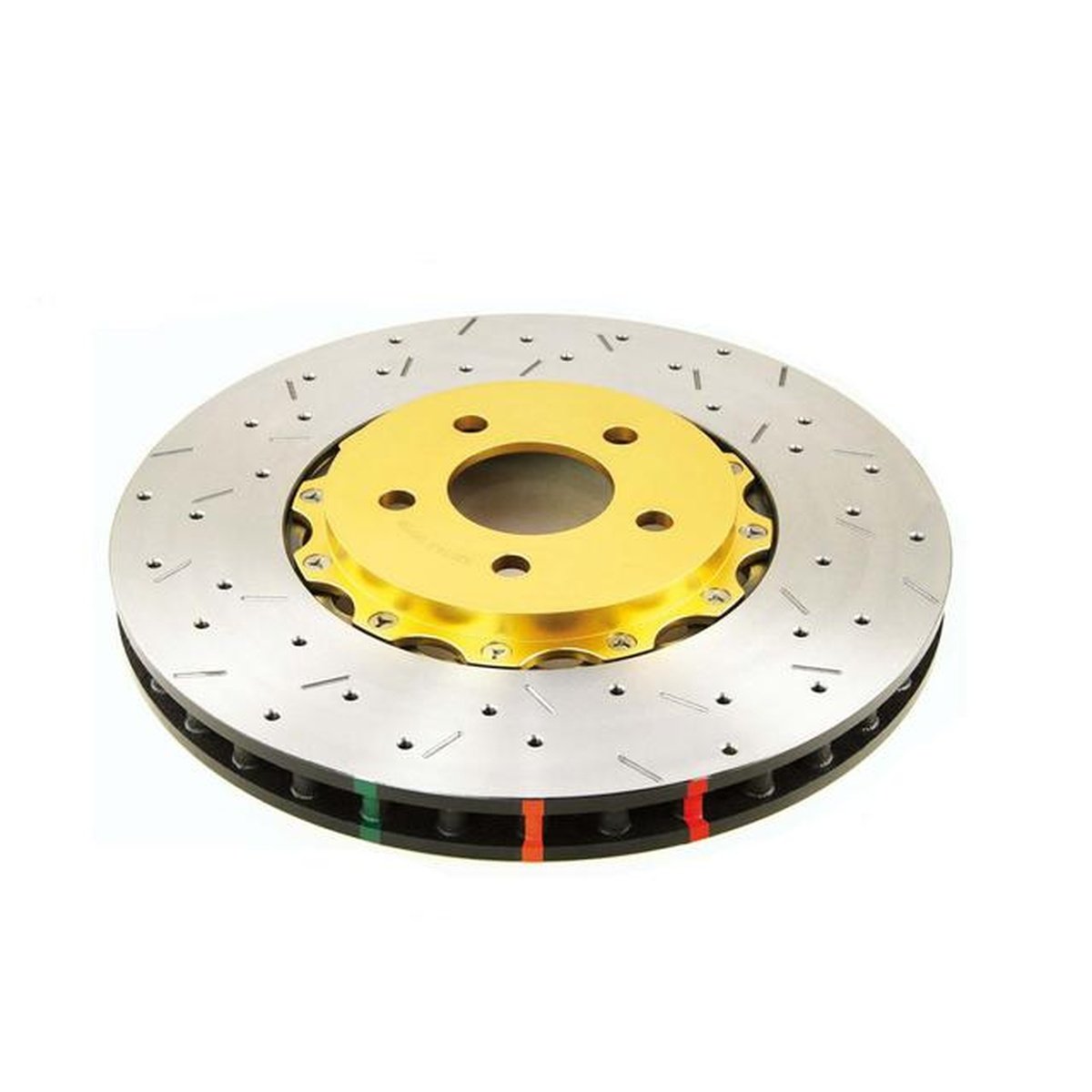 DBA HD 5000 Drilled Slotted 2Pc Brake Rotor Single 326mm Front DBA52654BLKXS