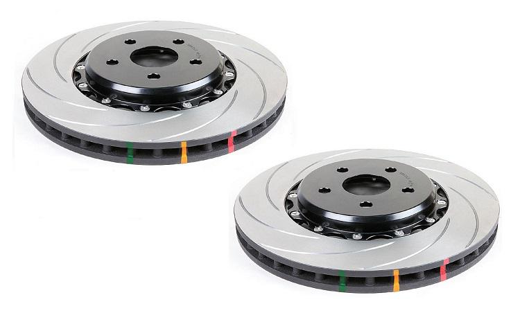 DBA T3 5000 Slotted 2Pc Brake Rotor Pair 325mm Front DBA5067BLKTS