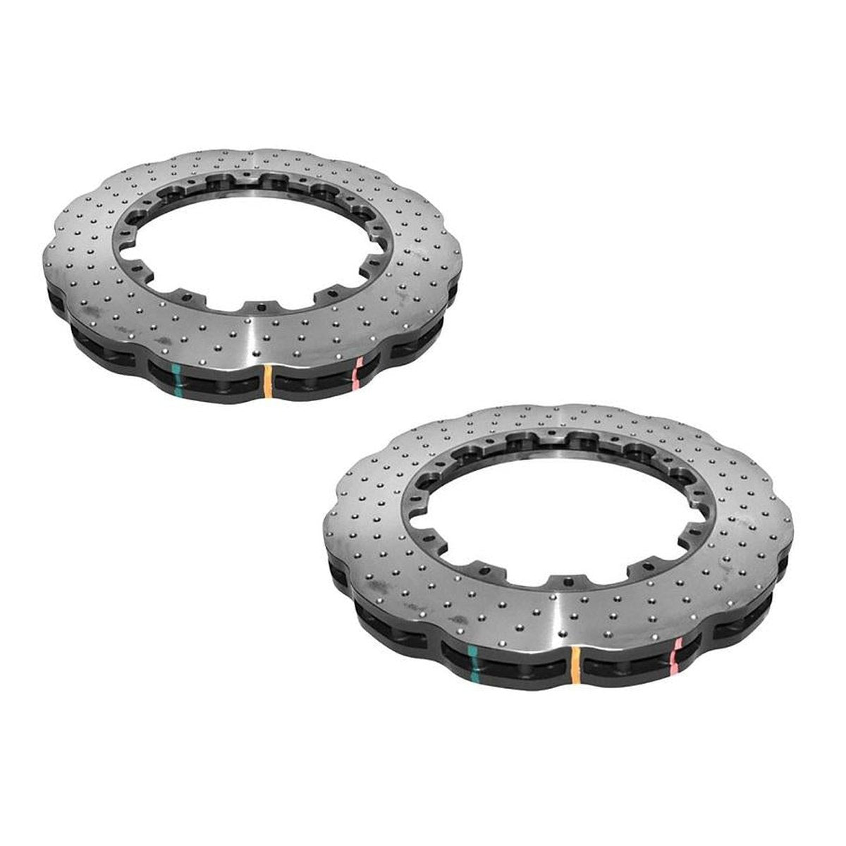 DBA XD 5000 Drilled Dimpled Replacement Wave Brake Rotor Pair 390mm Front DBA53000.1WXD
