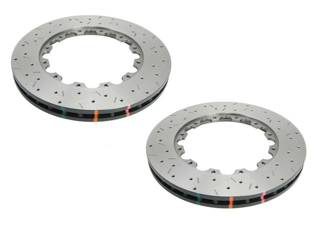 DBA HD 5000 Drilled Slotted Replacement Brake Rotor Pair 365mm DBA52030.1XS