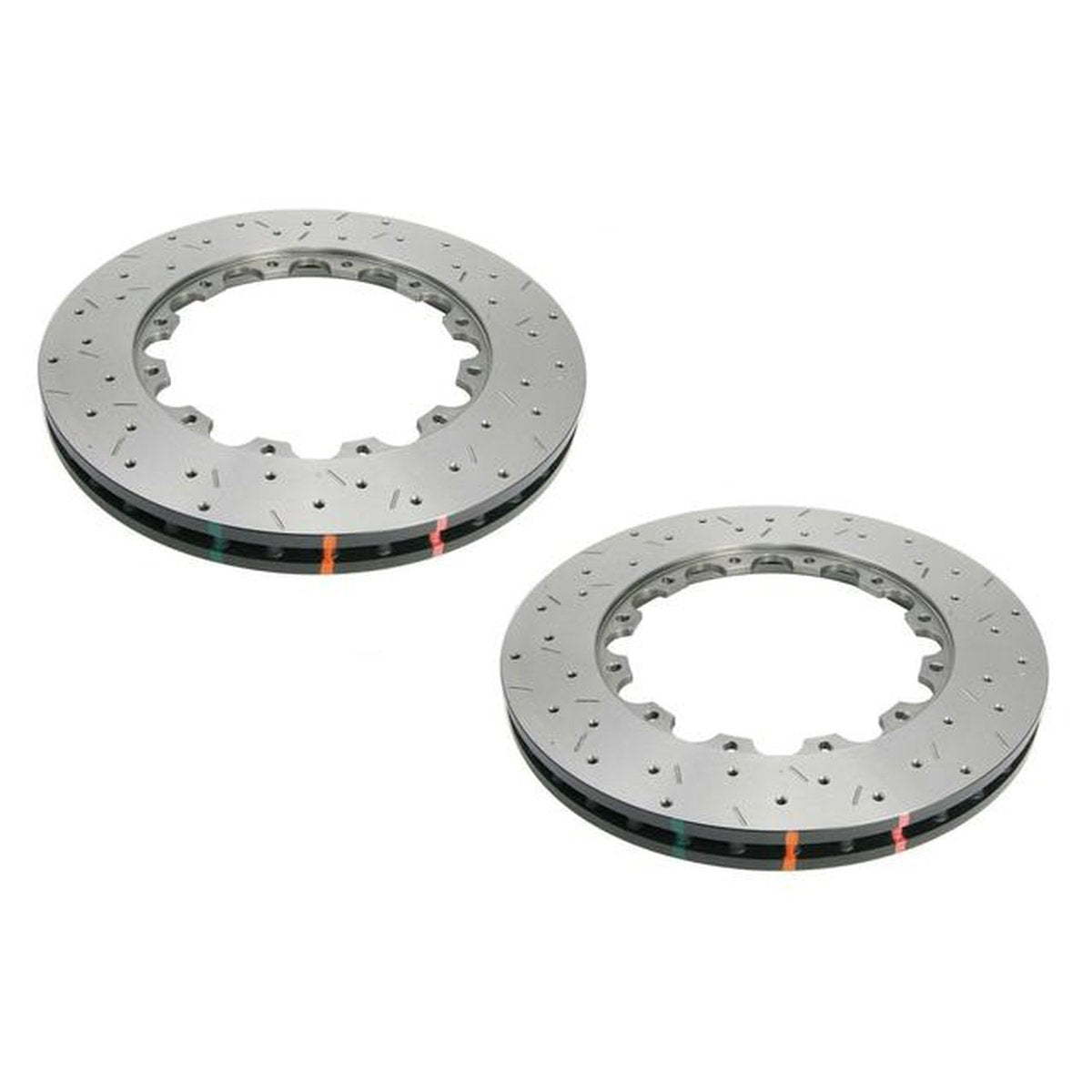 DBA HD 5000 Drilled Dimpled Replacement Brake Rotor Pair 355mm Front DBA52073.1XD
