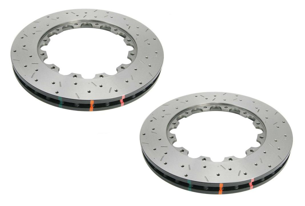 DBA HD 5000 Drilled Slotted Replacement Brake Rotor Pair 355mm Front DBA52604.1XS