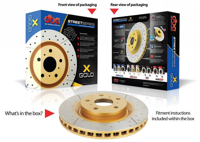 DBA X-Gold Brake Rotor Single 306mm Front DBA625X