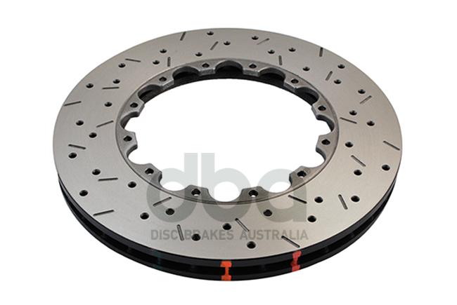 DBA HD 5000 Drilled Slotted Replacement Brake Rotor Pair 295mm Front DBA5000.1XS