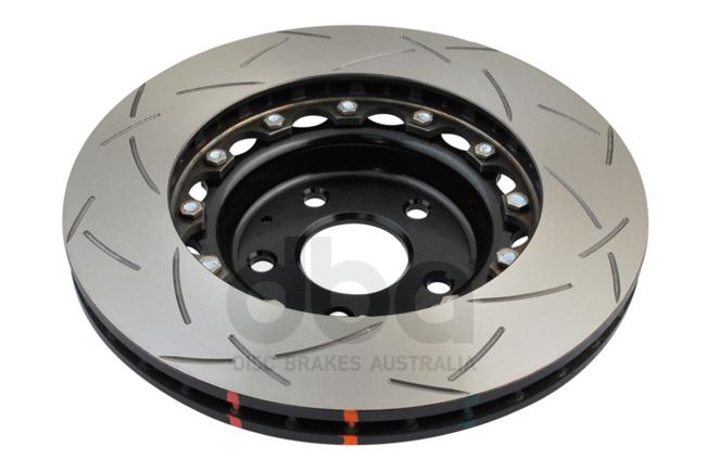 DBA T3 5000 Slotted 2Pc Brake Rotor Single 295mm Front DBA5000BLKS