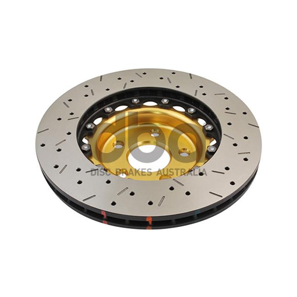 DBA HD 5000 Drilled Slotted 2Pc Brake Rotor Pair 295mm Front DBA5000GLDXS