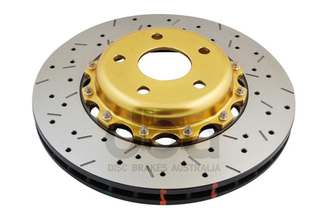 DBA HD 5000 Drilled Slotted 2Pc Brake Rotor Single 295mm Front DBA5000GLDXS