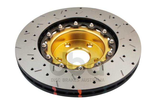 DBA HD 5000 Drilled Slotted 2Pc Brake Rotor Pair 295mm Front DBA5010GLDXS