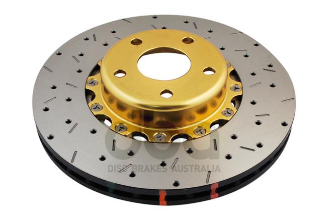 DBA HD 5000 Drilled Slotted 2Pc Brake Rotor Pair 295mm Front DBA5010GLDXS