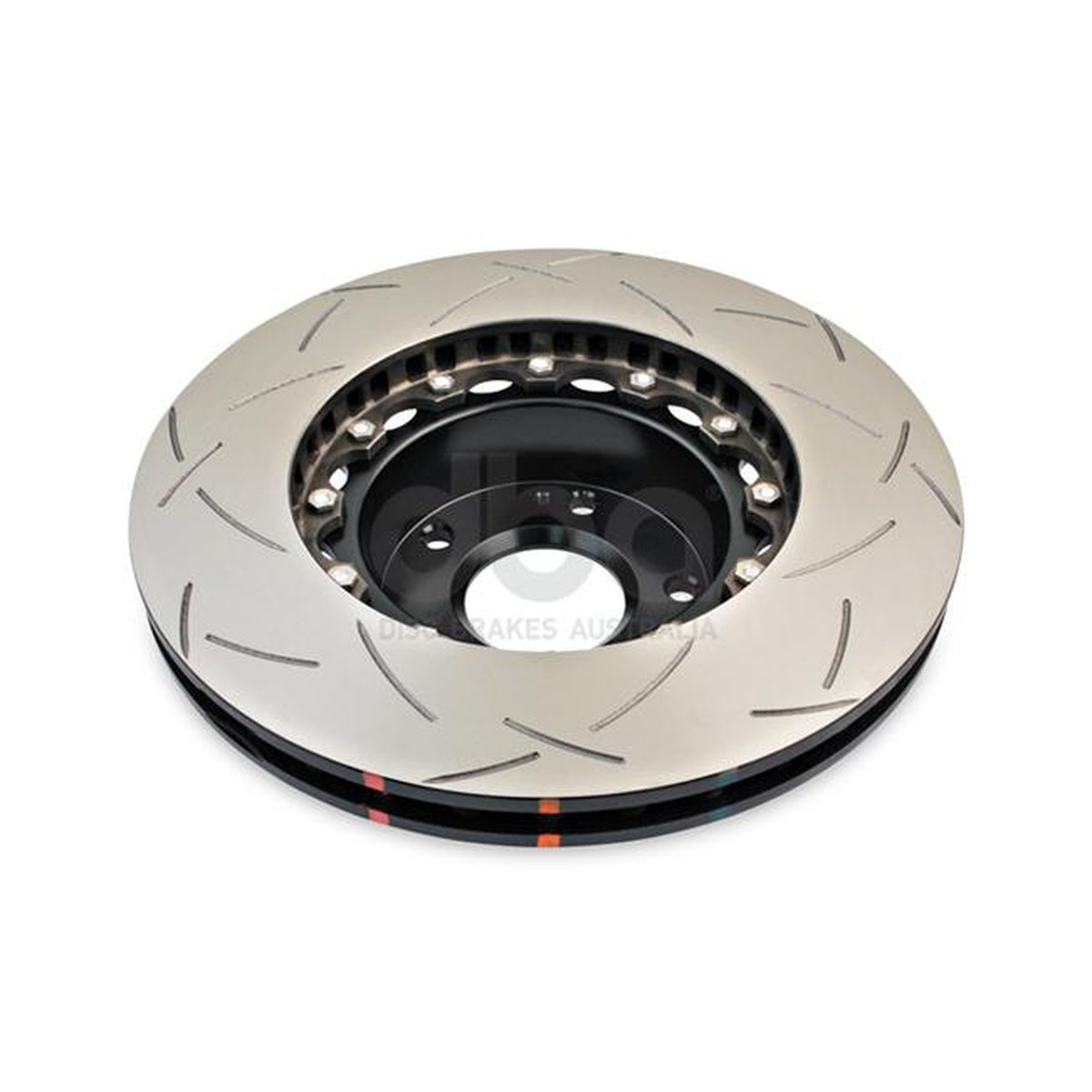DBA T3 5000 Slotted 2Pc Brake Rotor Pair 328mm Front DBA5046BLKS