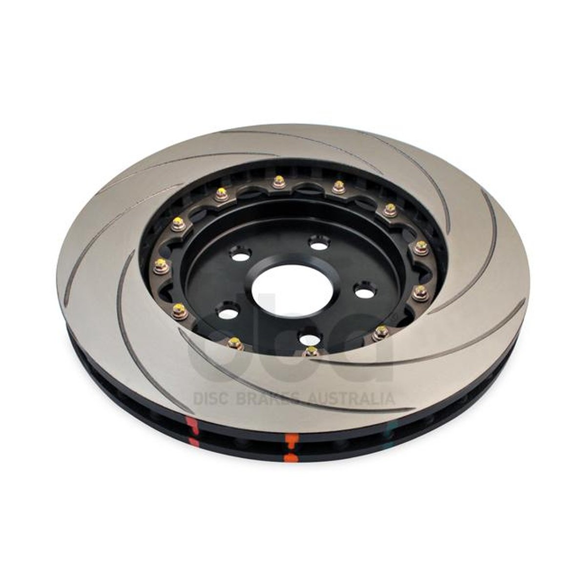 DBA T3 5000 Curved Slot 2Pc Brake Rotor 365mm Front LH DBA52030BLKCSL