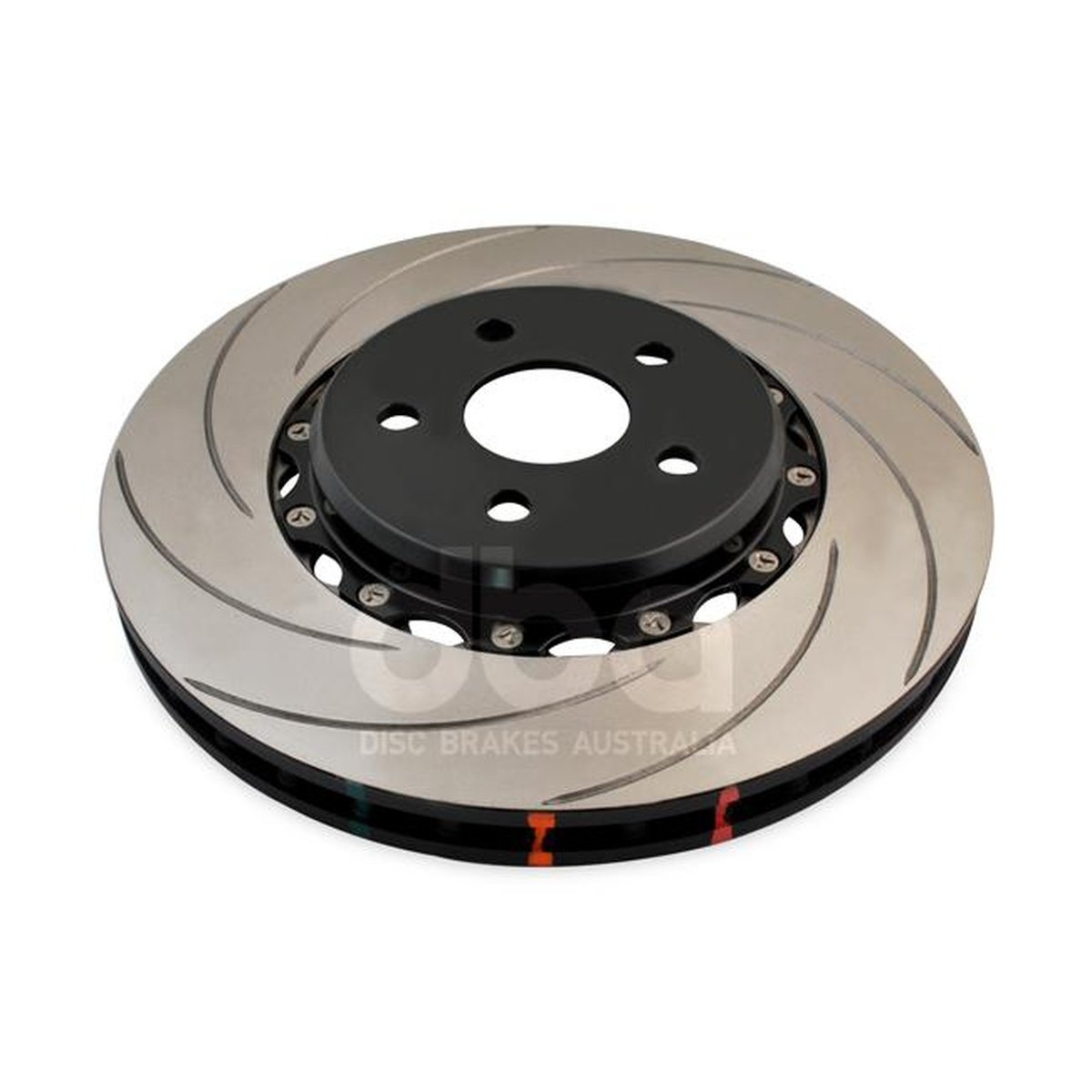 DBA T3 5000 Curved Slot 2Pc Brake Rotor 365mm Front LH DBA52030BLKCSL