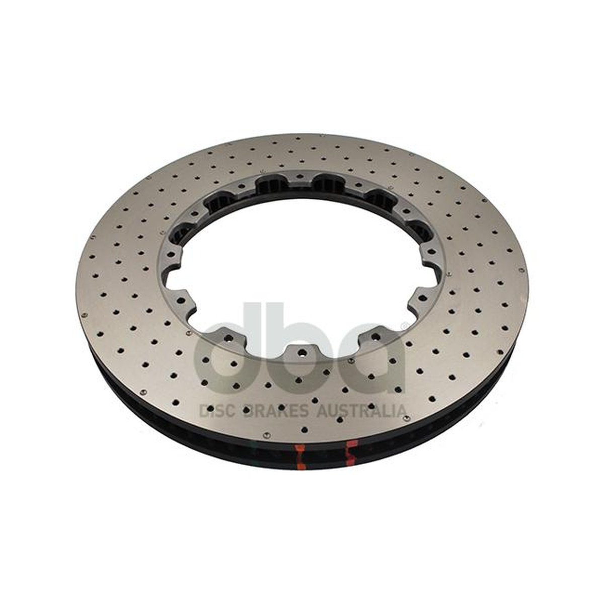 DBA T3 5000 Drilled Dimpled Replacement Brake Rotor 390mm RH DBA52068.1RXD