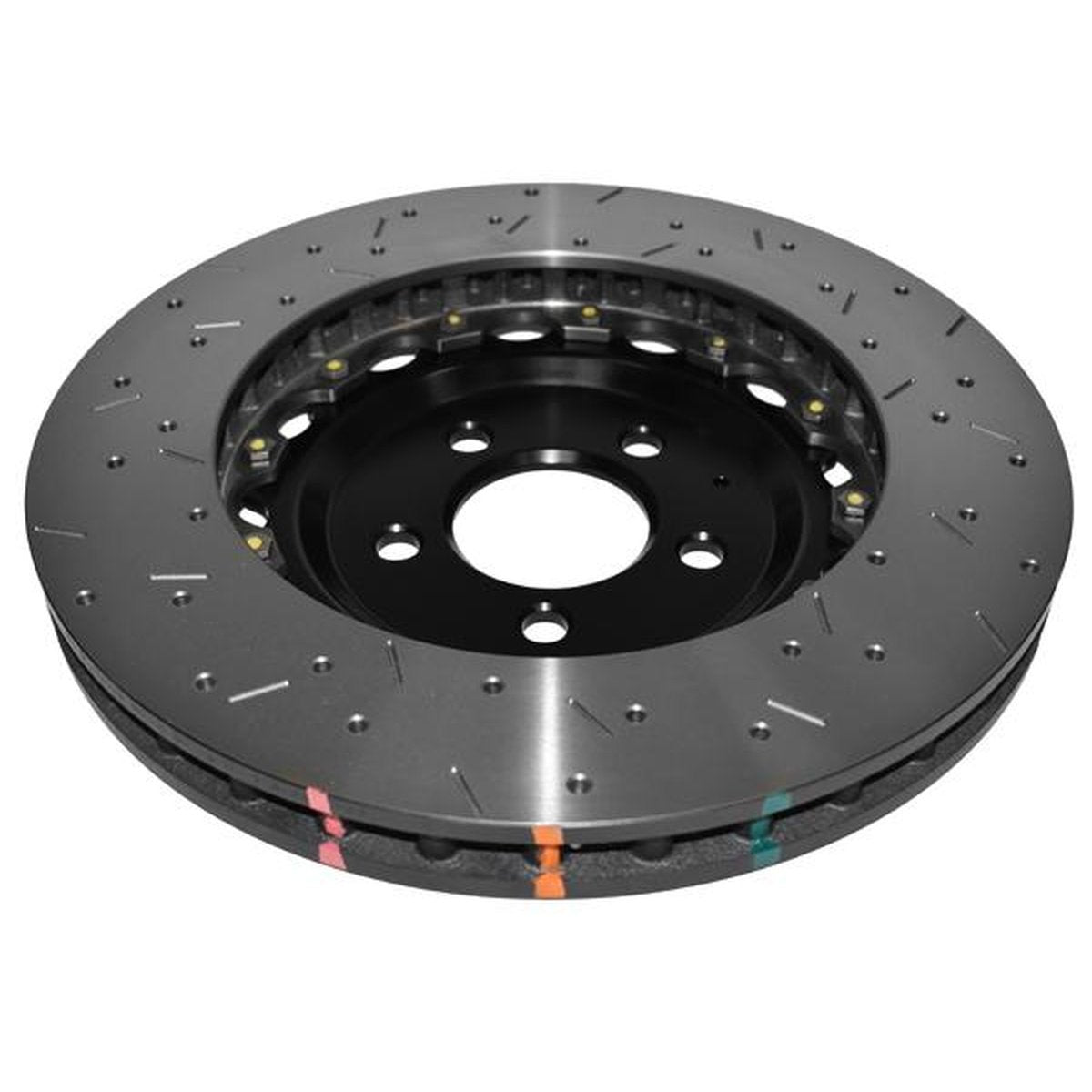 DBA HD 5000 Drilled Slotted 2Pc Brake Rotor Single 355mm Front DBA52102BLKXS
